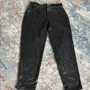 Women’s Faux Leather Black Pants